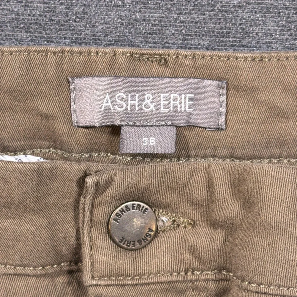 Ash & Erie Chino Shorts Mens 36 Brown Stretch Cotton Casual Everyday Preppy